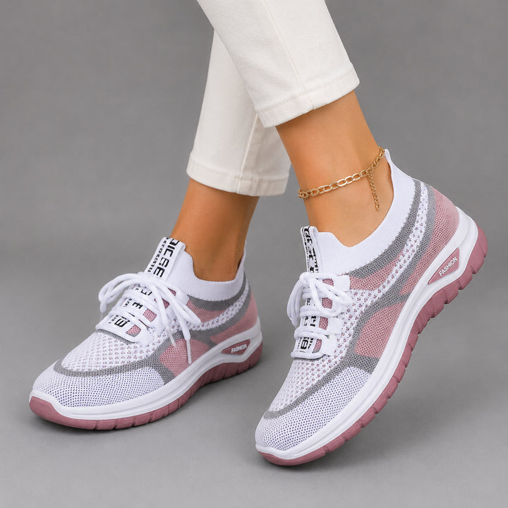 Ulrika | Women's Comfortable Casual Orthopedic Sneakers — Pink