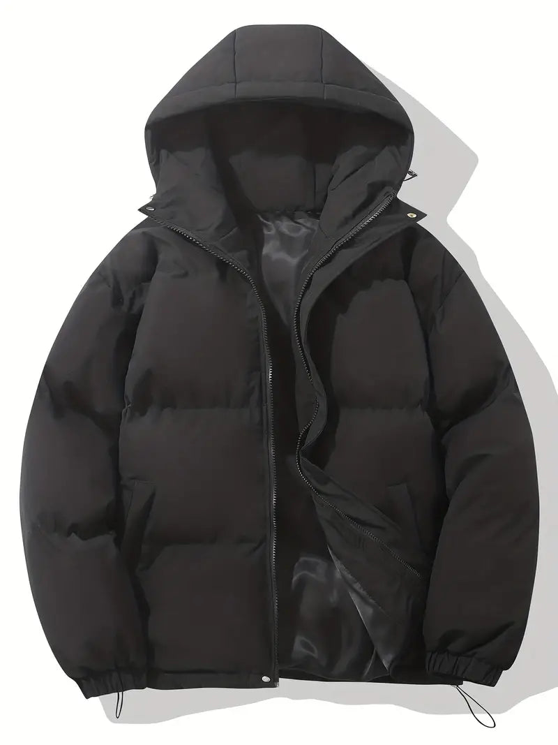 Unareth | Women's Puffer Jacket Quilted Hooded Winter Outdoor