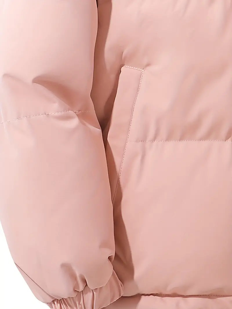 Unareth | Women's Puffer Jacket Quilted Hooded Winter Outdoor