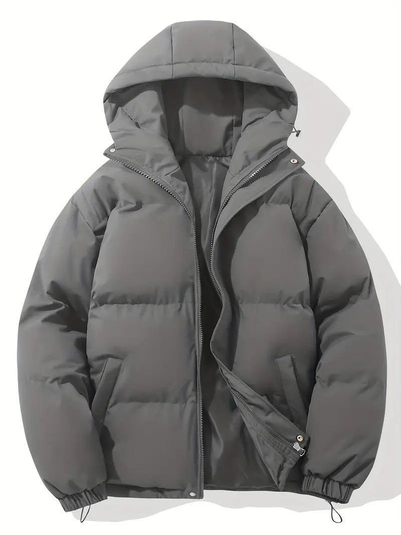 Unareth | Women's Puffer Jacket Quilted Hooded Winter Outdoor