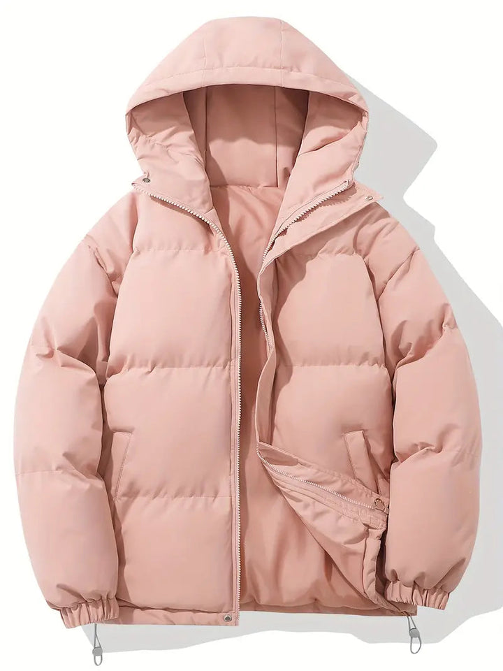 Unareth | Women's Puffer Jacket Quilted Hooded Winter Outdoor