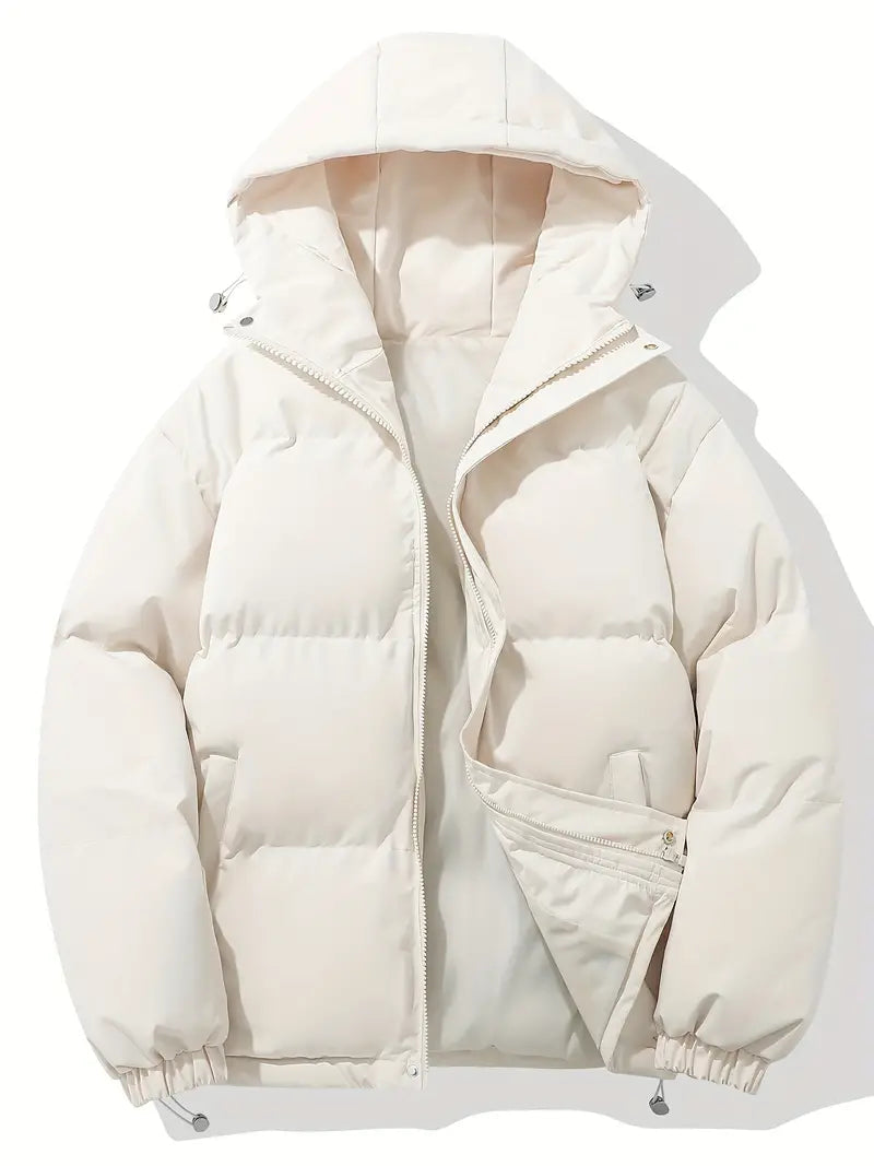 Unareth | Women's Puffer Jacket Quilted Hooded Winter Outdoor
