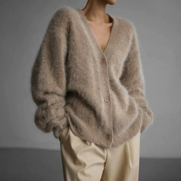 Vesperessa | Women's Cozy Elegant And Soft Luxury Everyday Cardigan — 1