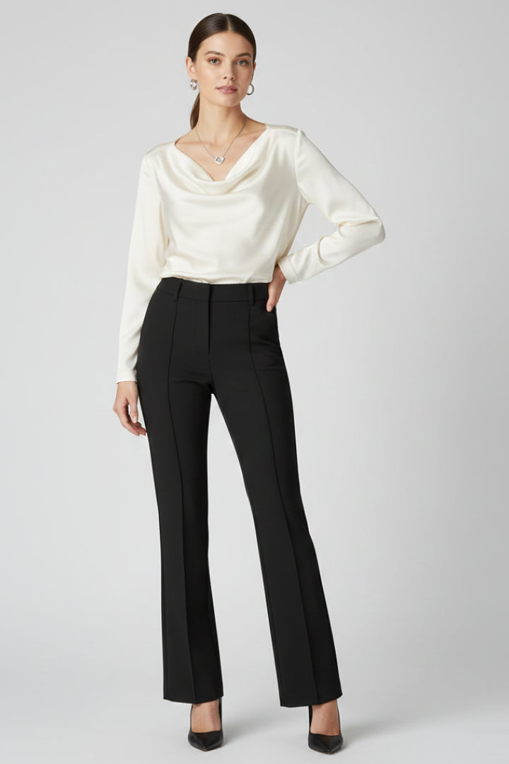 Vienmira | Women's Wide-Leg High-Waisted Trousers with Structured Fit and Versatile Style — 2