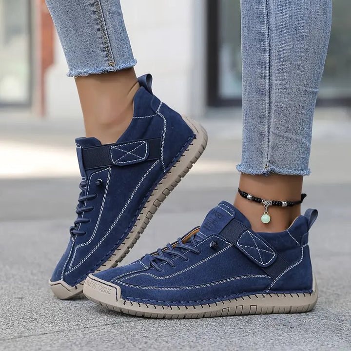Wanda | Women's Casual Stretch Orthopedic Shoes Extra Height Sole All-Day Support Lightweight winter – Meya Tops — Blue