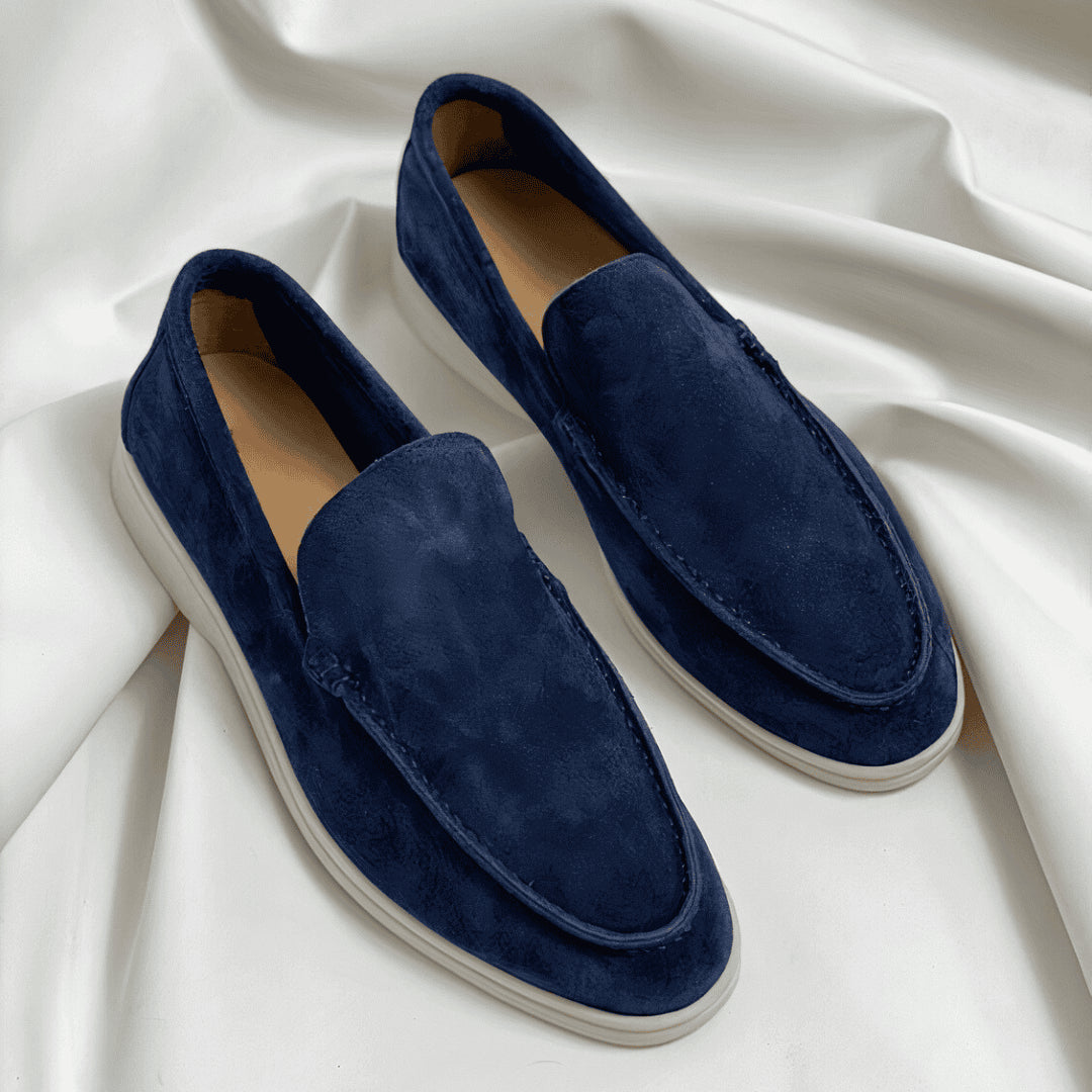 Wynaine | Women's Orthopedic Comfort Slip-On Lightweight Loafers — Dark Blue
