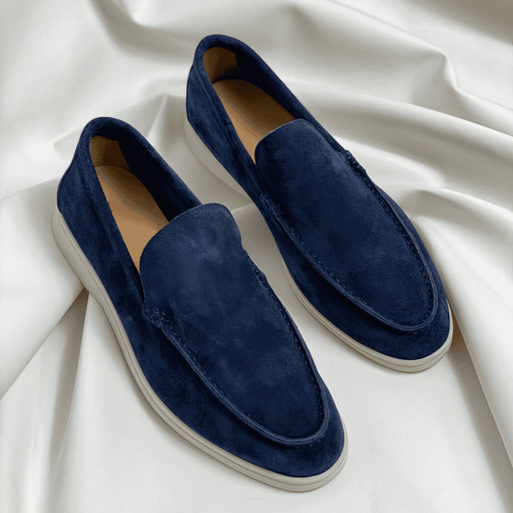 Wynaine | Women's Orthopedic Comfort Slip-On Lightweight Loafers — Dark Blue