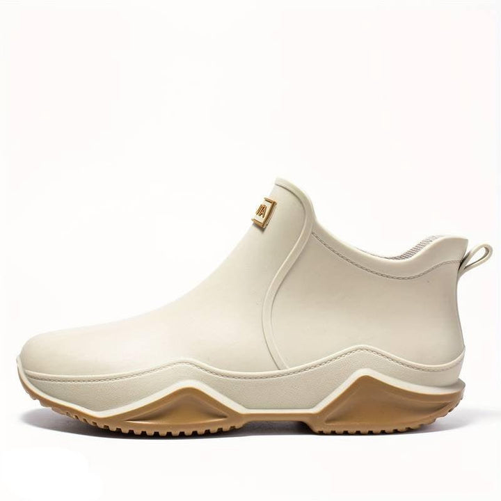 Yaralyn | Women's Orthopedic Comfort Slip-On Ankle Style with Rounded Toe Loafers — Beige