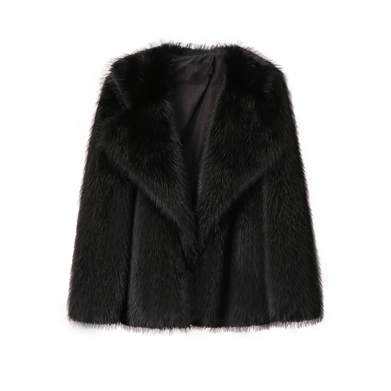 Zaraine | Women's Oversized Fluffy Faux Fur Coat