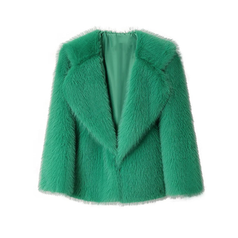 Zaraine | Women's Oversized Fluffy Faux Fur Coat