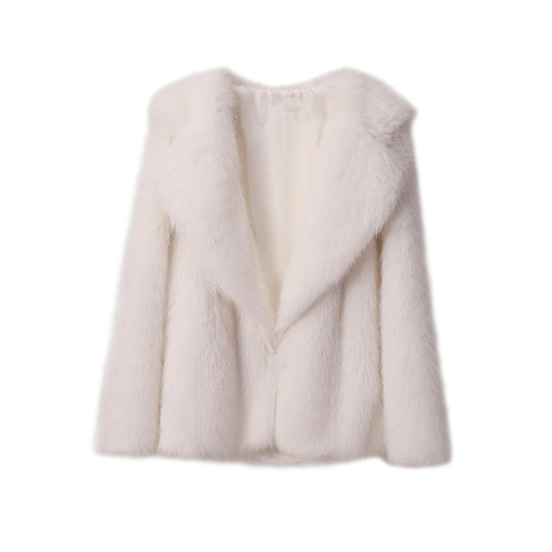 Zaraine | Women's Oversized Fluffy Faux Fur Coat